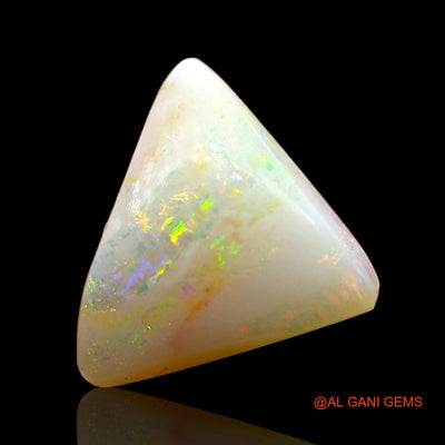 Natural Untreated Fire Opal Loose Gemstone Trillion Cabochon From Australia 2.00 Cts 11x10x4 mm AD-363
