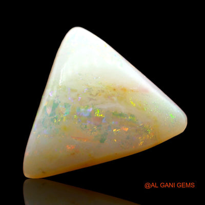 Natural Untreated Fire Opal Loose Gemstone Trillion Cabochon From Australia 2.00 Cts 11x10x4 mm AD-363