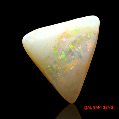 Natural Untreated Fire Opal Loose Gemstone Trillion Cabochon From Australia 2.00 Cts 11x10x4 mm AD-363