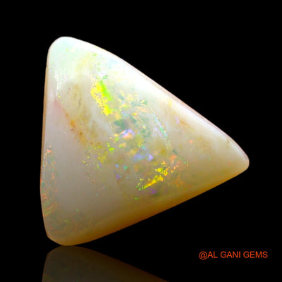 Natural Untreated Fire Opal Loose Gemstone Trillion Cabochon From Australia 2.00 Cts 11x10x4 mm AD-363