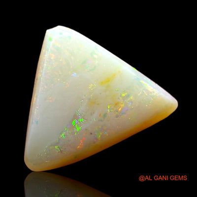 Natural Untreated Fire Opal Loose Gemstone Trillion Cabochon From Australia 2.00 Cts 11x10x4 mm AD-363
