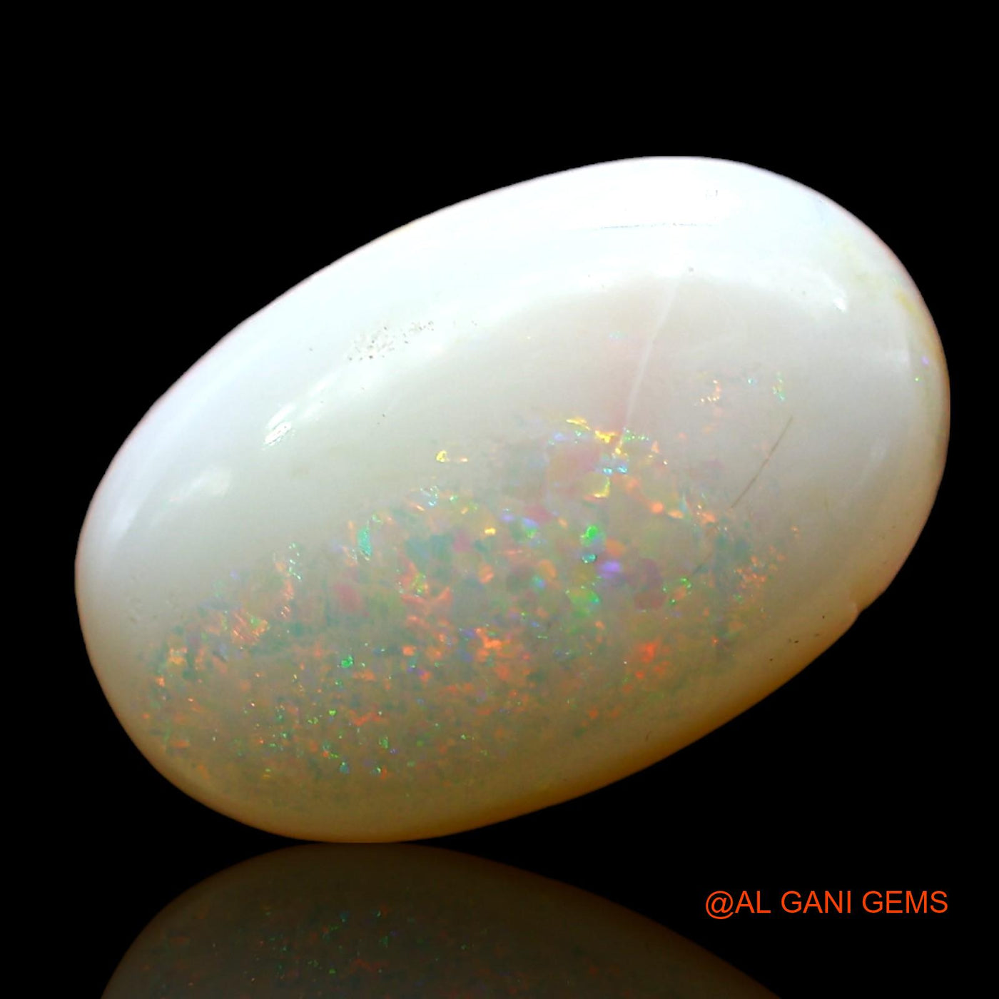 2.00 Cts Natural Australian Fire Opal Loose Gemstone Oval Cabochon 13x8x2 mm AD-364
