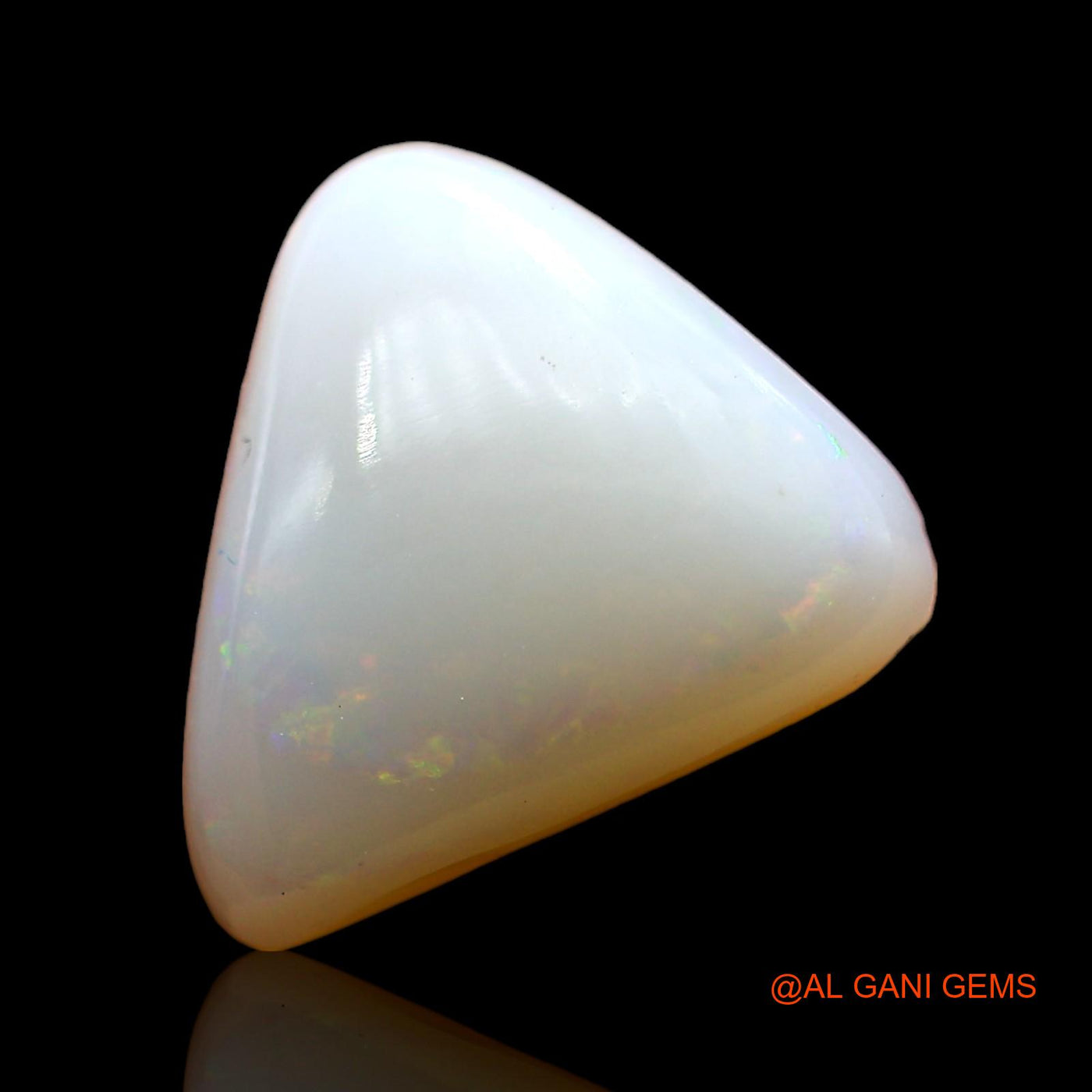 2.00 Cts Natural Australian Fire Opal Loose Gemstone Trillion Cabochon 12x11x3 mm AD-366