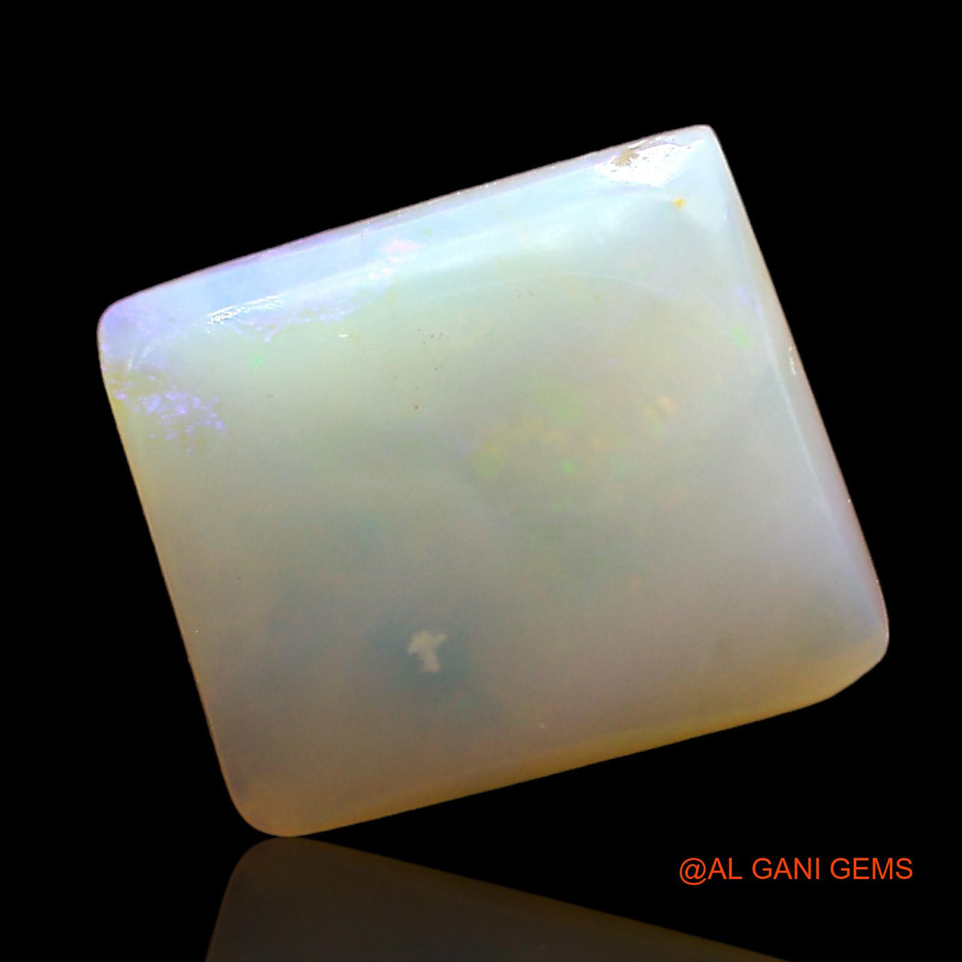 2.00 Cts Natural Australian Fire Opal Loose Gemstone Square Cabochon 11x9x3 mm AD-369