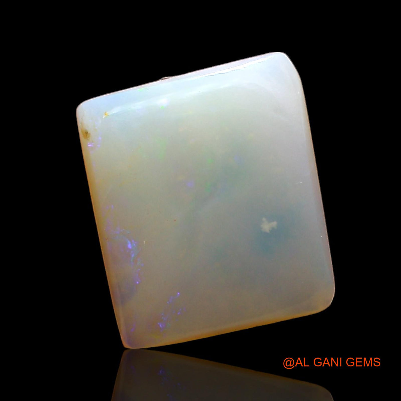 2.00 Cts Natural Australian Fire Opal Loose Gemstone Square Cabochon 11x9x3 mm AD-369
