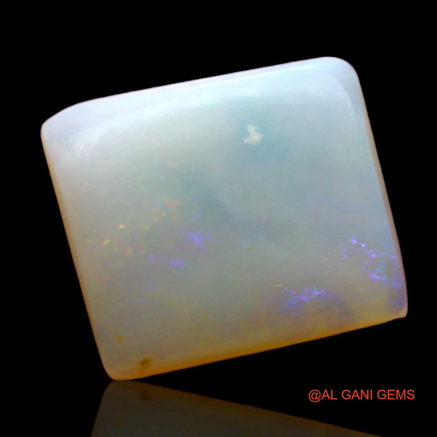 2.00 Cts Natural Australian Fire Opal Loose Gemstone Square Cabochon 11x9x3 mm AD-369