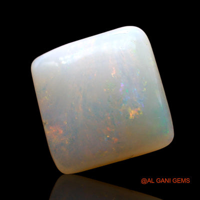 3.00 Cts Unheated Australian Fire Opal Loose Gemstone Square Cabochon Natural 10x10x4 mm AD-370