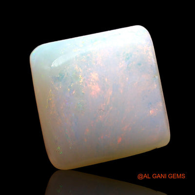 3.00 Cts Unheated Australian Fire Opal Loose Gemstone Square Cabochon Natural 10x10x4 mm AD-370