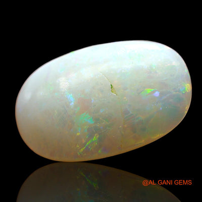 Natural Untreated Fire Opal Loose Gemstone Oval Cabochon From Australia 2.00 Cts 13x8x3 mm AD-371