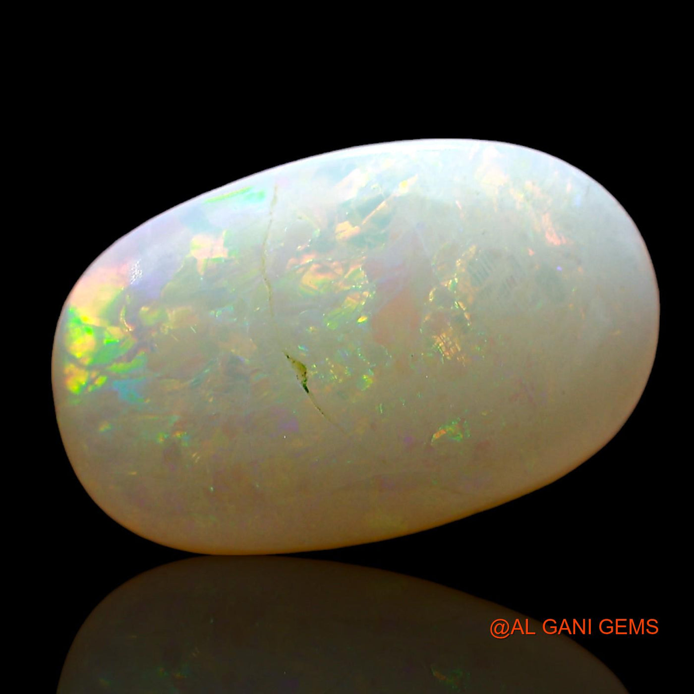 Natural Untreated Fire Opal Loose Gemstone Oval Cabochon From Australia 2.00 Cts 13x8x3 mm AD-371