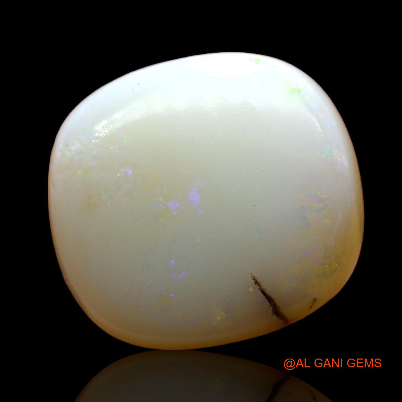 Natural Untreated Fire Opal Loose Gemstone Oval Cabochon From Australia 3.00 Cts 11x10x4 mm AD-372