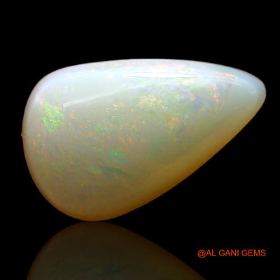 2.00 Cts Natural Australian Fire Opal Loose Gemstone Pear Cabochon 13x8x3 mm AD-373
