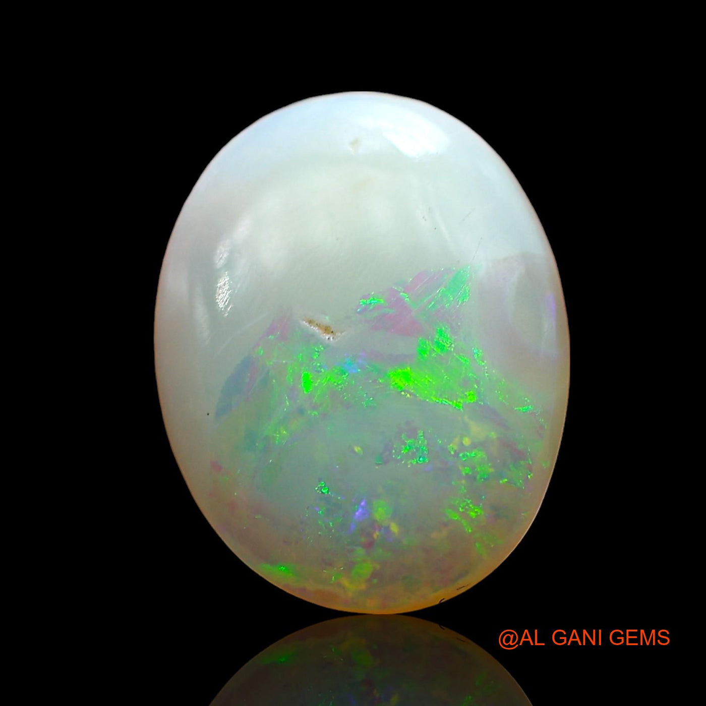 1.00 Cts Natural Australian Fire Opal Loose Gemstone Oval Cabochon 12x9x2 mm AD-374