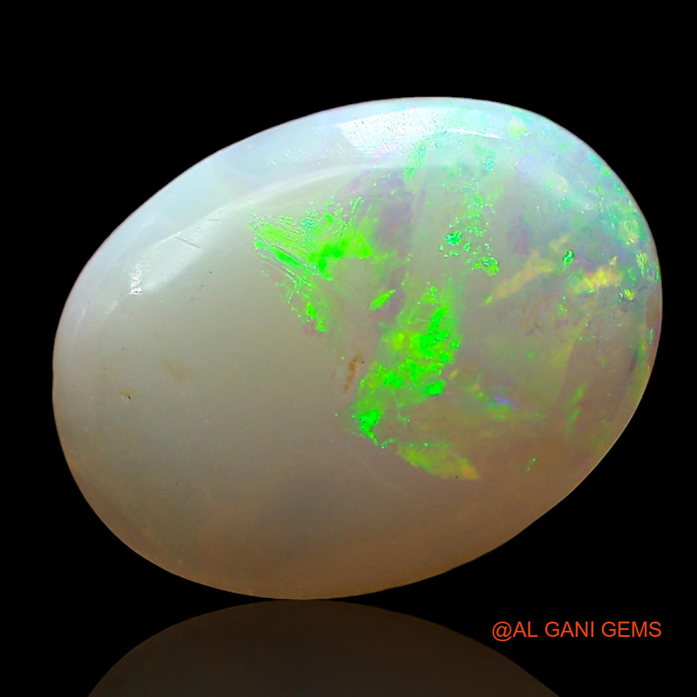 1.00 Cts Natural Australian Fire Opal Loose Gemstone Oval Cabochon 12x9x2 mm AD-374
