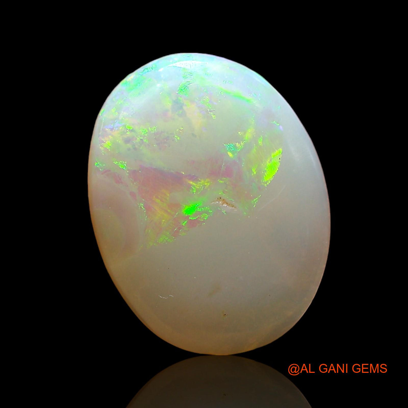 1.00 Cts Natural Australian Fire Opal Loose Gemstone Oval Cabochon 12x9x2 mm AD-374