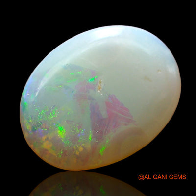 1.00 Cts Natural Australian Fire Opal Loose Gemstone Oval Cabochon 12x9x2 mm AD-374
