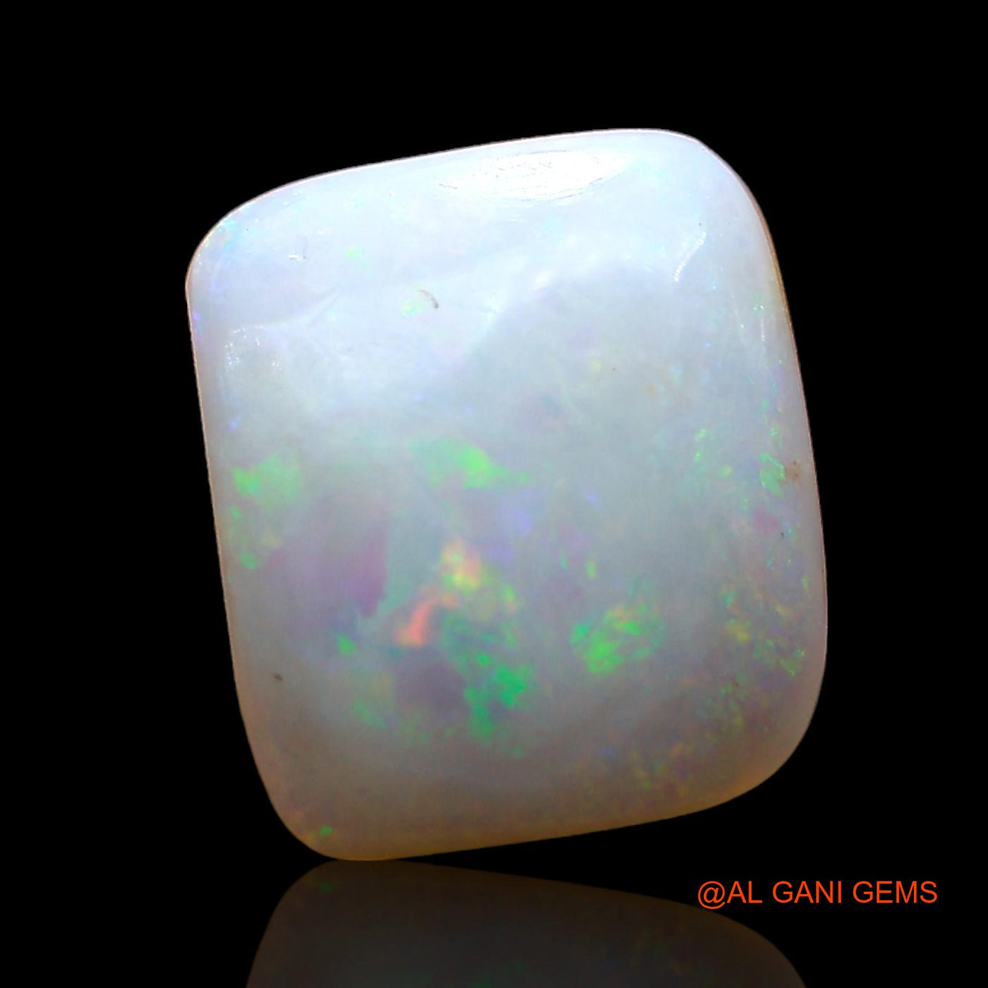 2.00 Cts Natural Australian Fire Opal Loose Gemstone Square Cabochon 10x9x3 mm AD-375