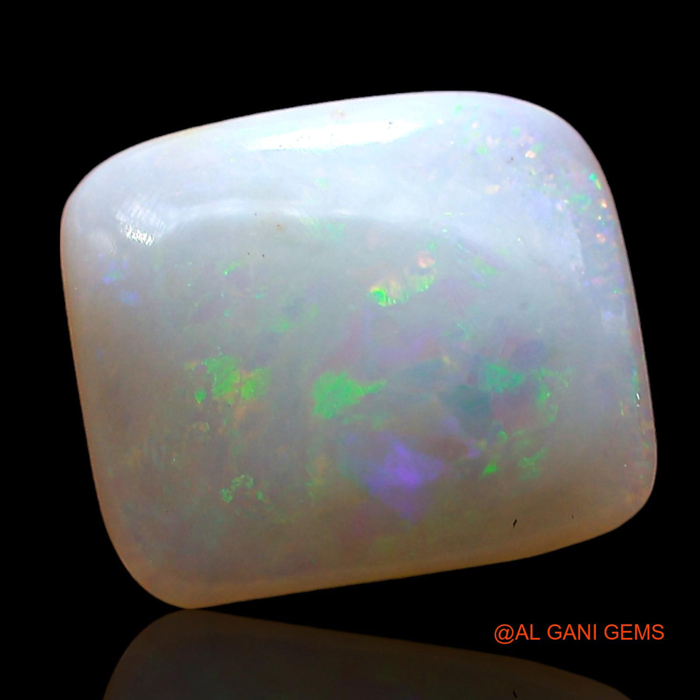 2.00 Cts Natural Australian Fire Opal Loose Gemstone Square Cabochon 10x9x3 mm AD-375
