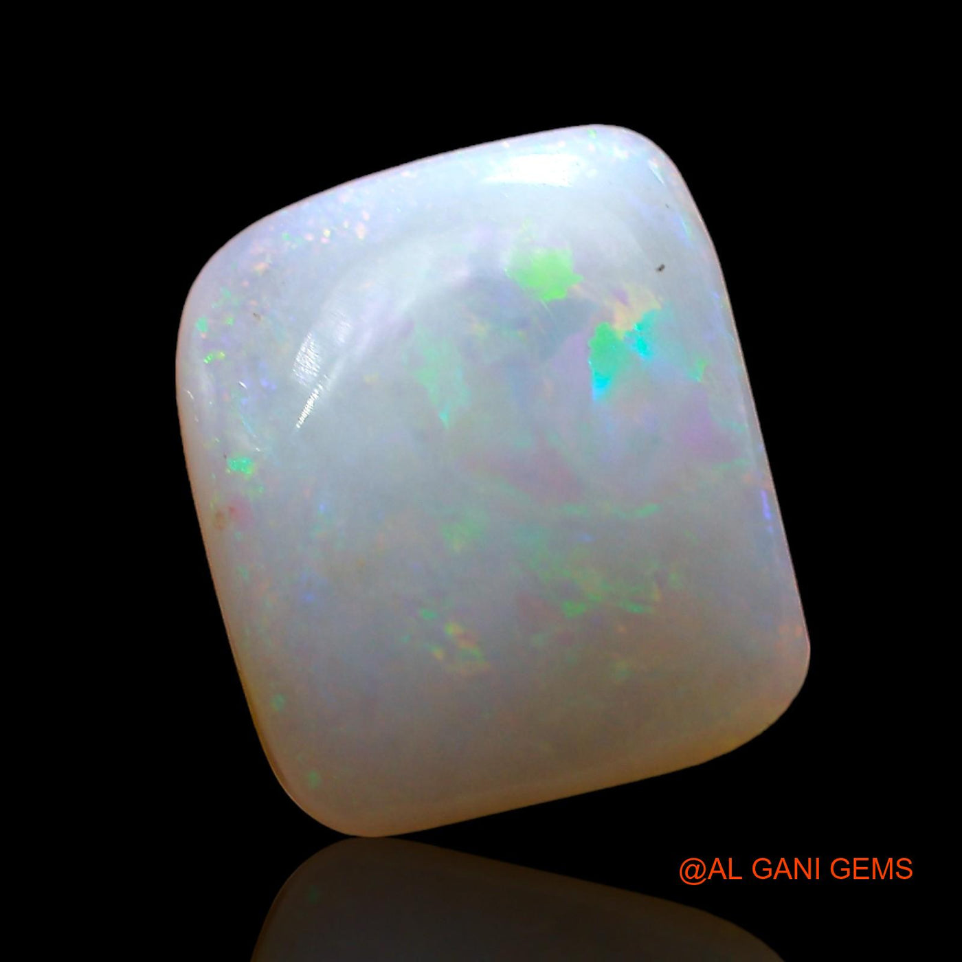 2.00 Cts Natural Australian Fire Opal Loose Gemstone Square Cabochon 10x9x3 mm AD-375
