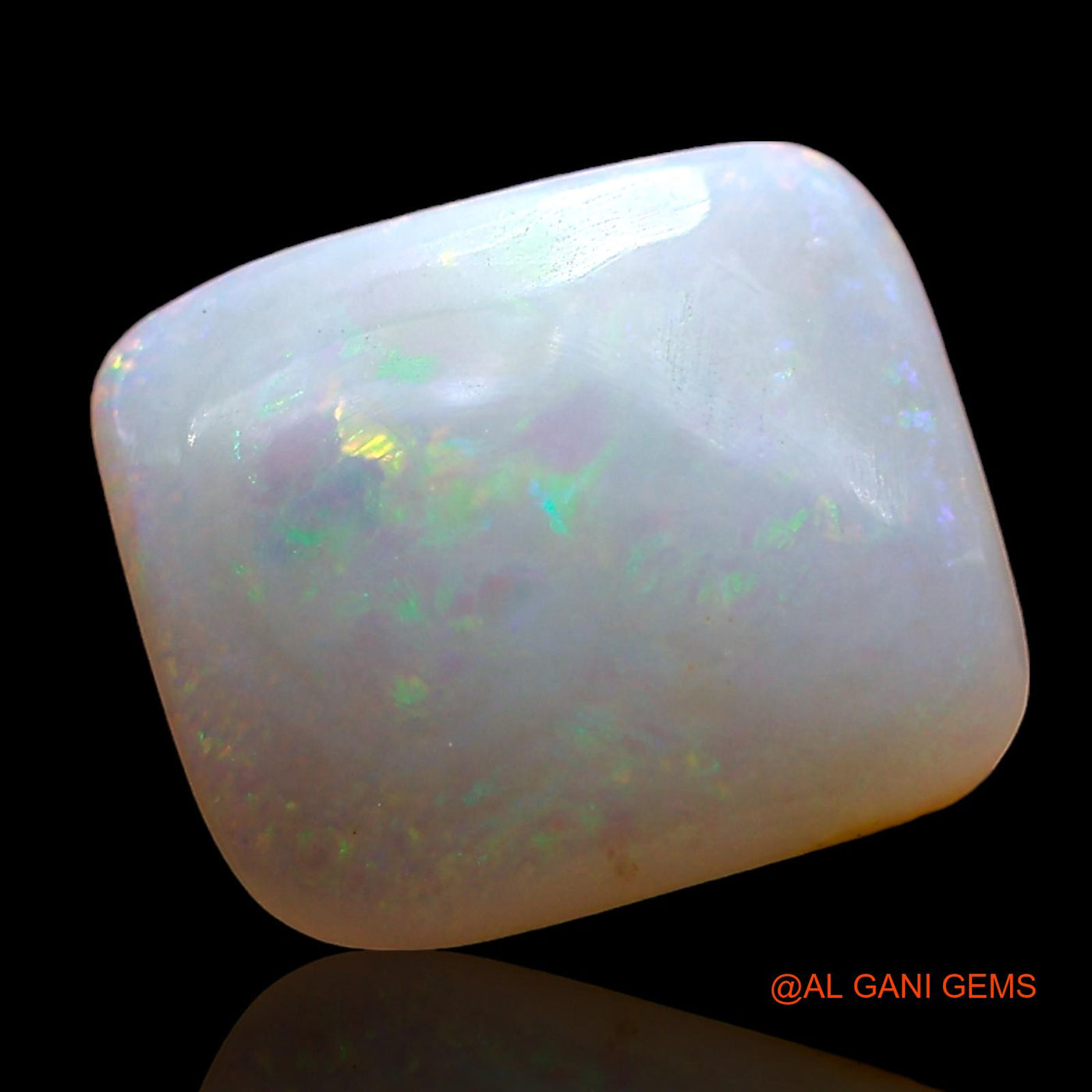 2.00 Cts Natural Australian Fire Opal Loose Gemstone Square Cabochon 10x9x3 mm AD-375
