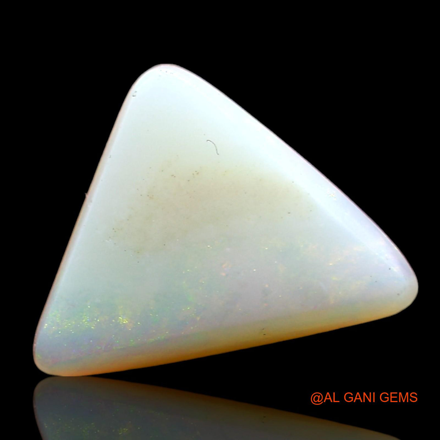 2.00 Cts Natural Australian Fire Opal Loose Gemstone Trillion Cabochon 11x9x4 mm AD-378