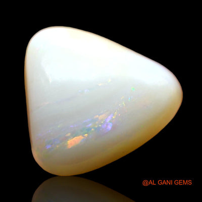 3.00 Cts Natural Australian Fire Opal Loose Gemstone Trillion Cabochon 11x10x5 mm AD-379