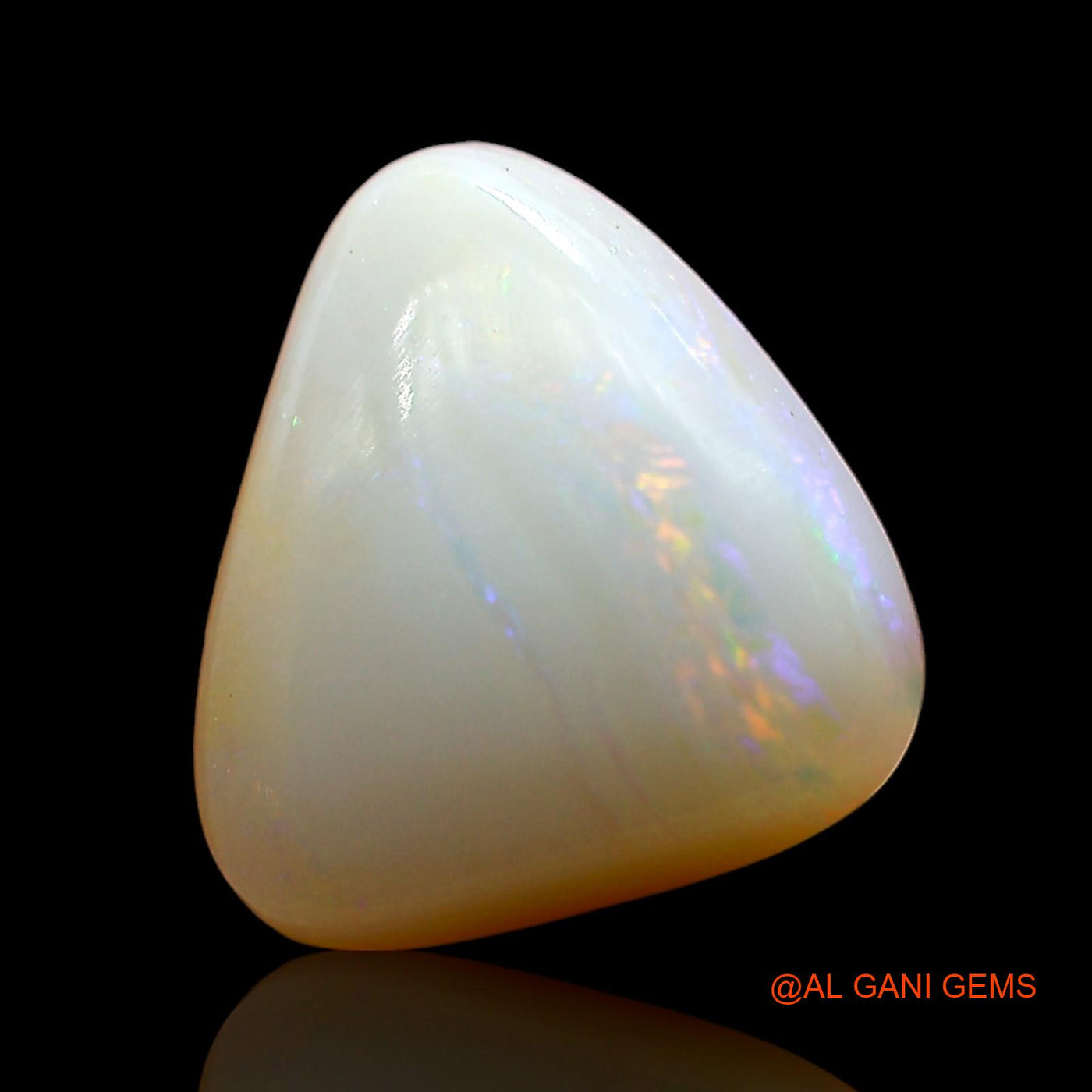 3.00 Cts Natural Australian Fire Opal Loose Gemstone Trillion Cabochon 11x10x5 mm AD-379