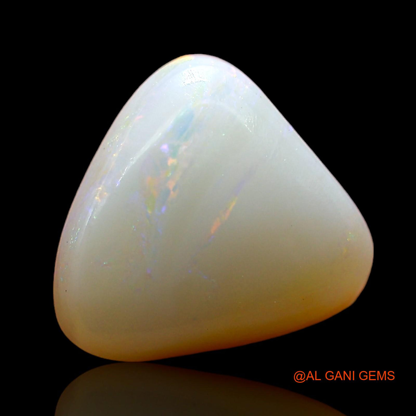 3.00 Cts Natural Australian Fire Opal Loose Gemstone Trillion Cabochon 11x10x5 mm AD-379