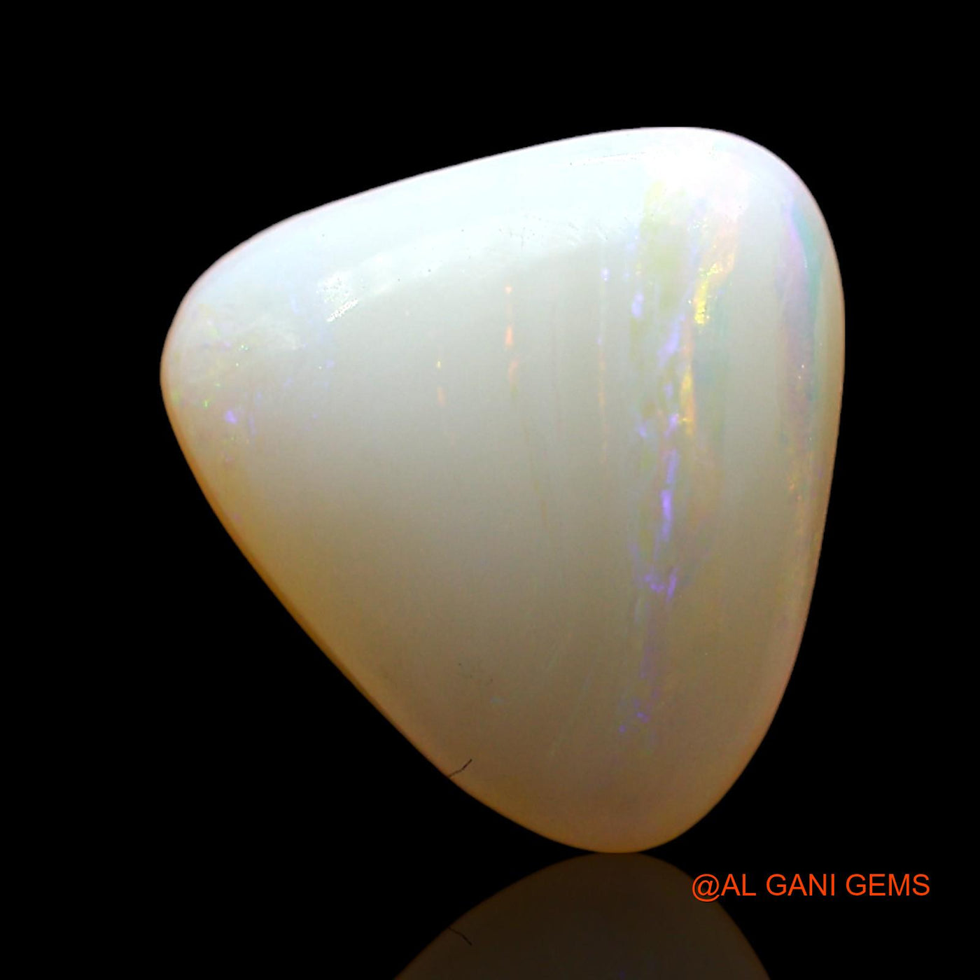 3.00 Cts Natural Australian Fire Opal Loose Gemstone Trillion Cabochon 11x10x5 mm AD-379