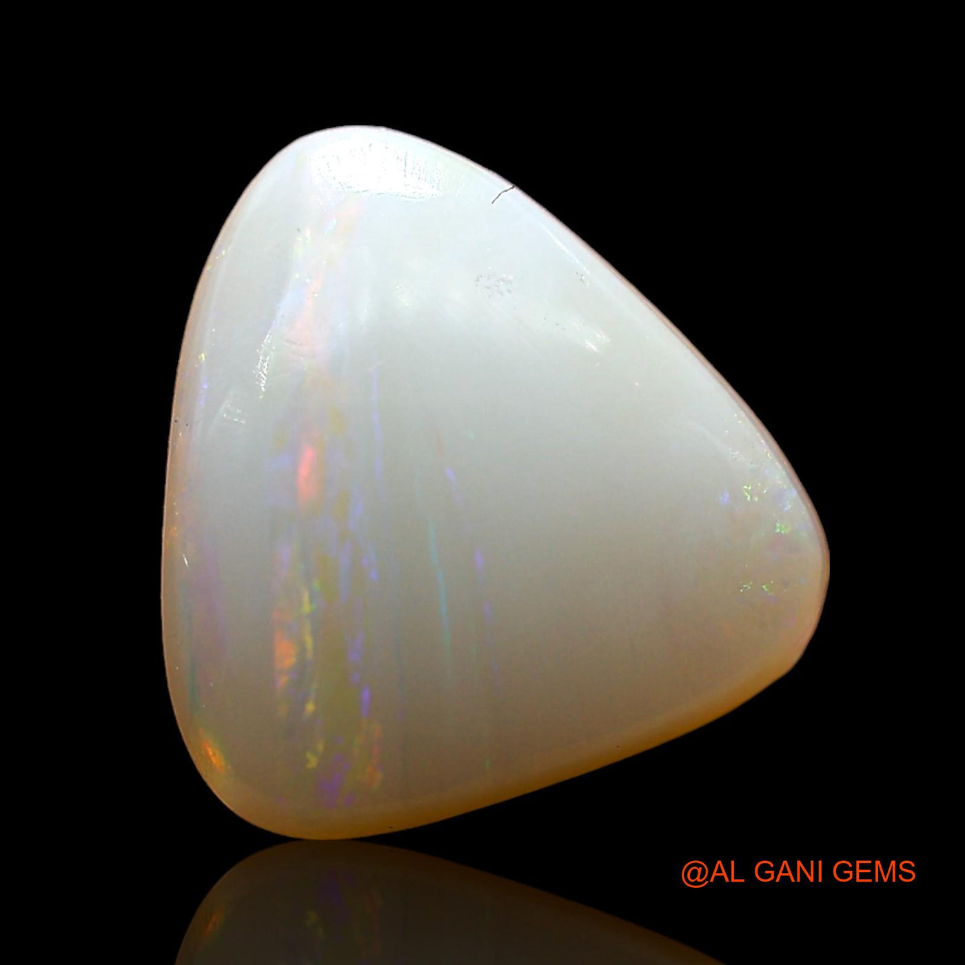 3.00 Cts Natural Australian Fire Opal Loose Gemstone Trillion Cabochon 11x10x5 mm AD-379