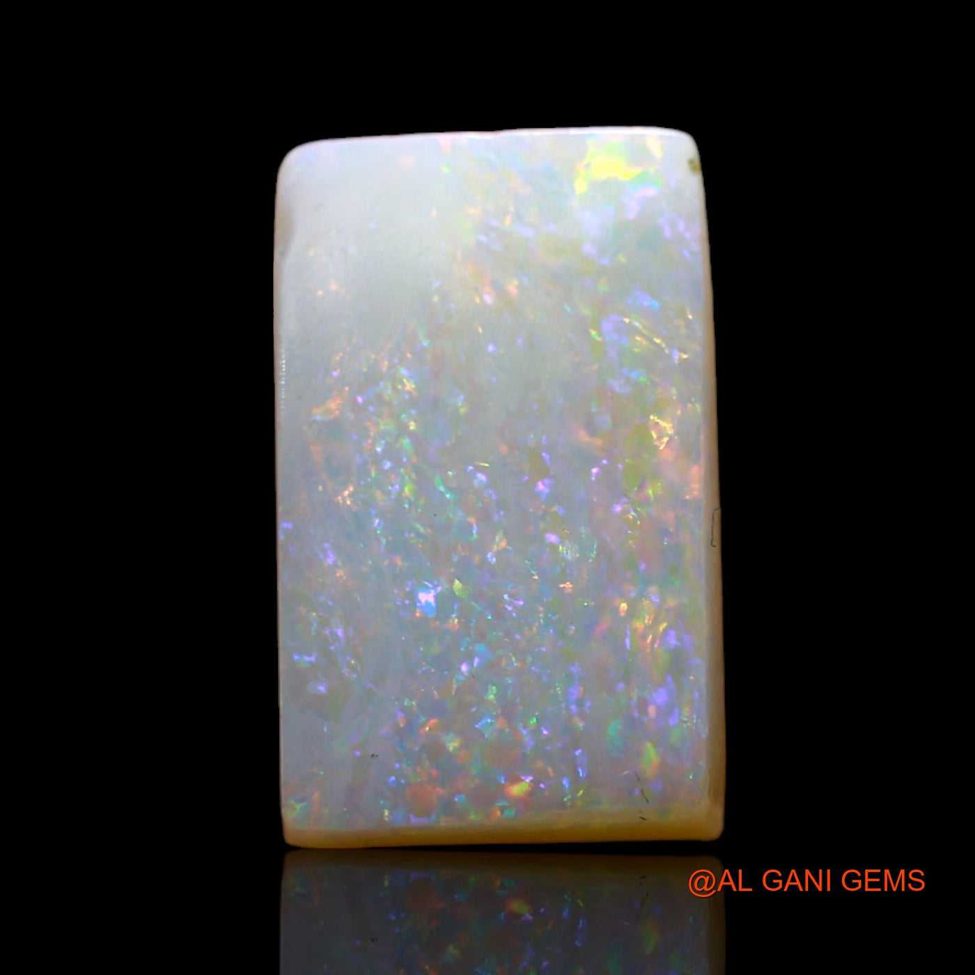 3.00 Cts Natural Australian Fire Opal Loose Gemstone Square Cabochon 13x8x3 mm AD-37