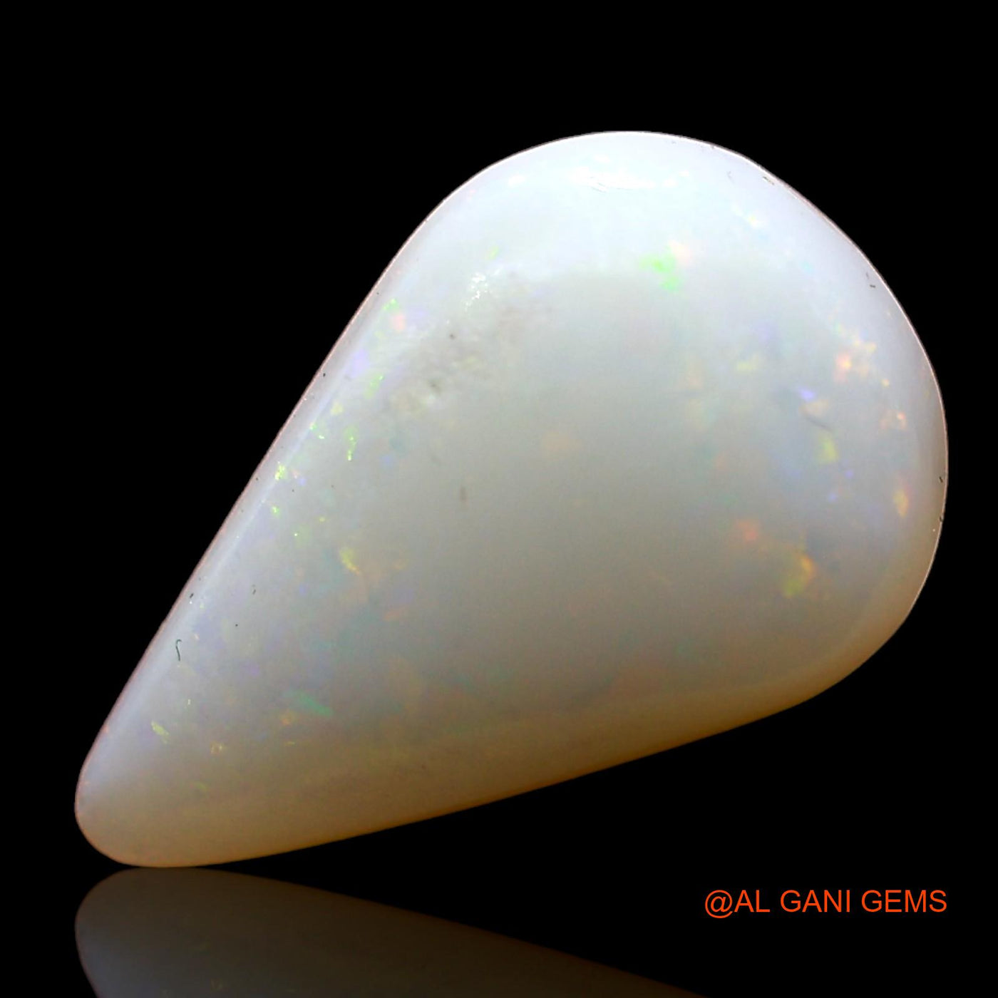 2.00 Cts Natural Australian Fire Opal Pear Cabochon Loose Gemstone For Jewelry 13x8x4 mm AD-381