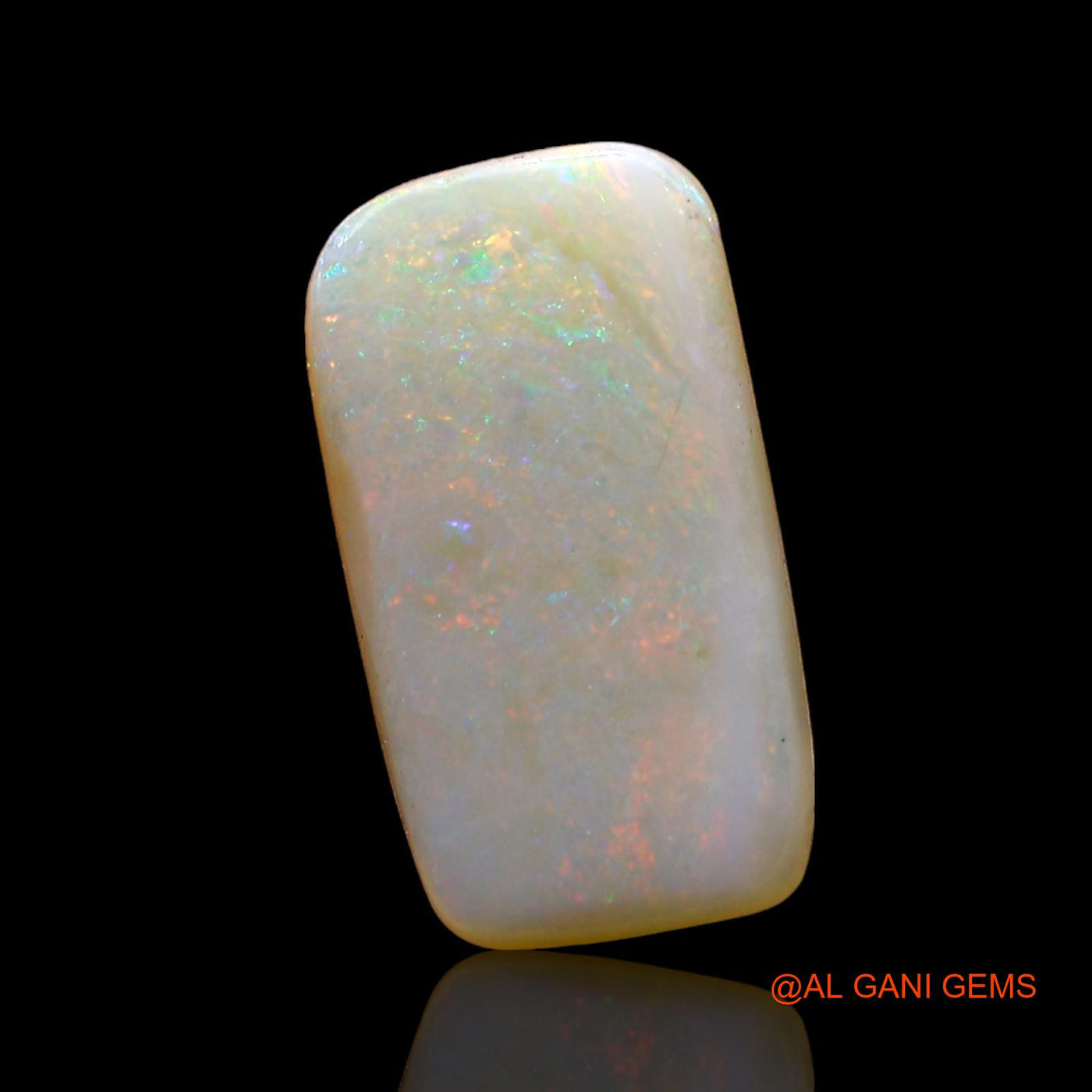 Natural Untreated Fire Opal Loose Gemstone Square Cabochon From Australia 2.00 Cts 13x7x2 mm AD-382