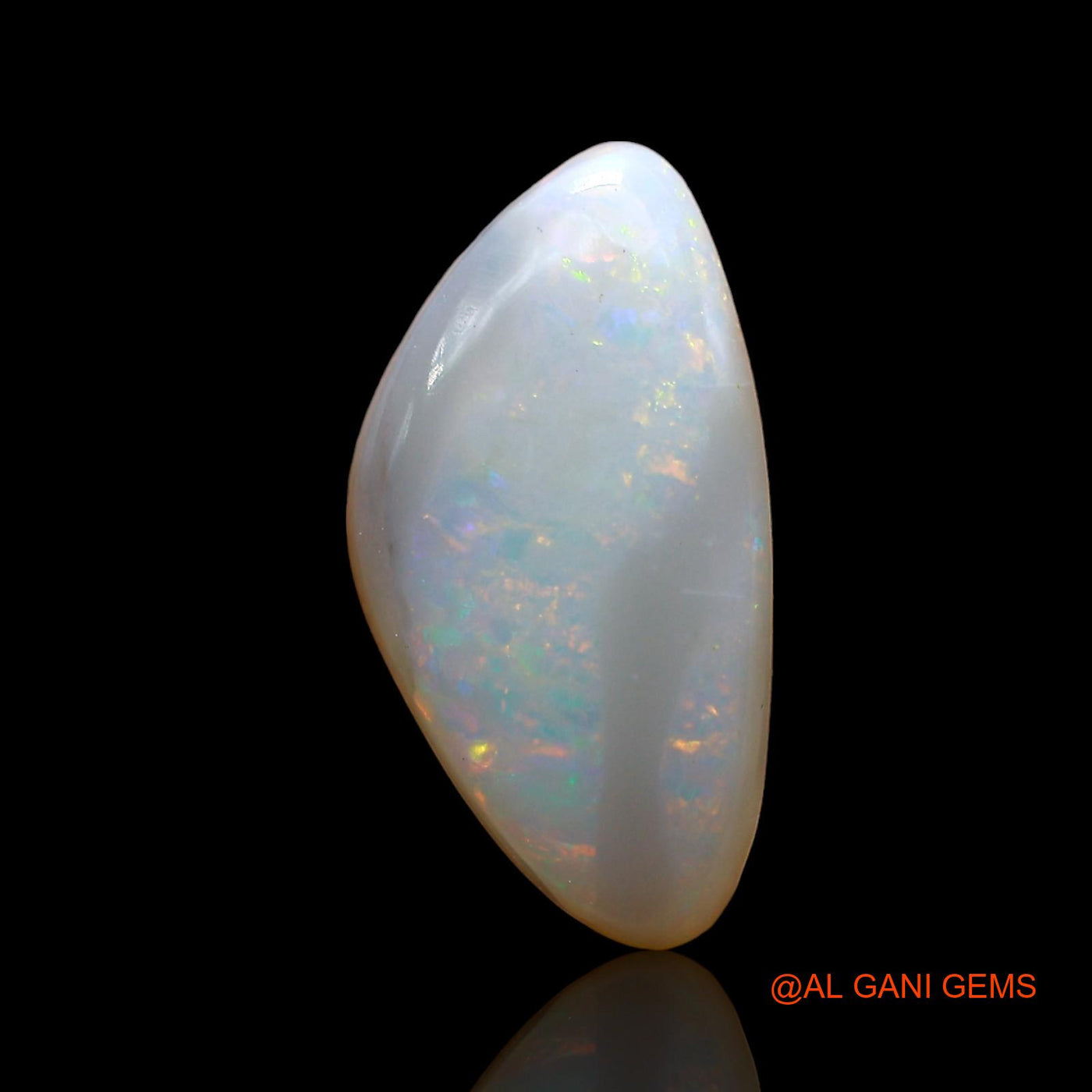 2.00 Cts Natural Australian Fire Opal Loose Gemstone Fancy Cabochon 14x7x3 mm AD-385