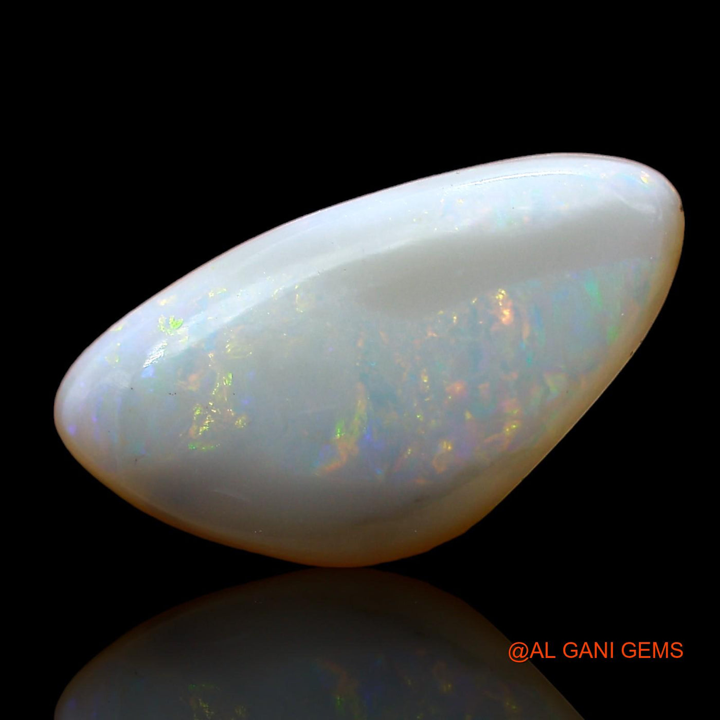2.00 Cts Natural Australian Fire Opal Loose Gemstone Fancy Cabochon 14x7x3 mm AD-385