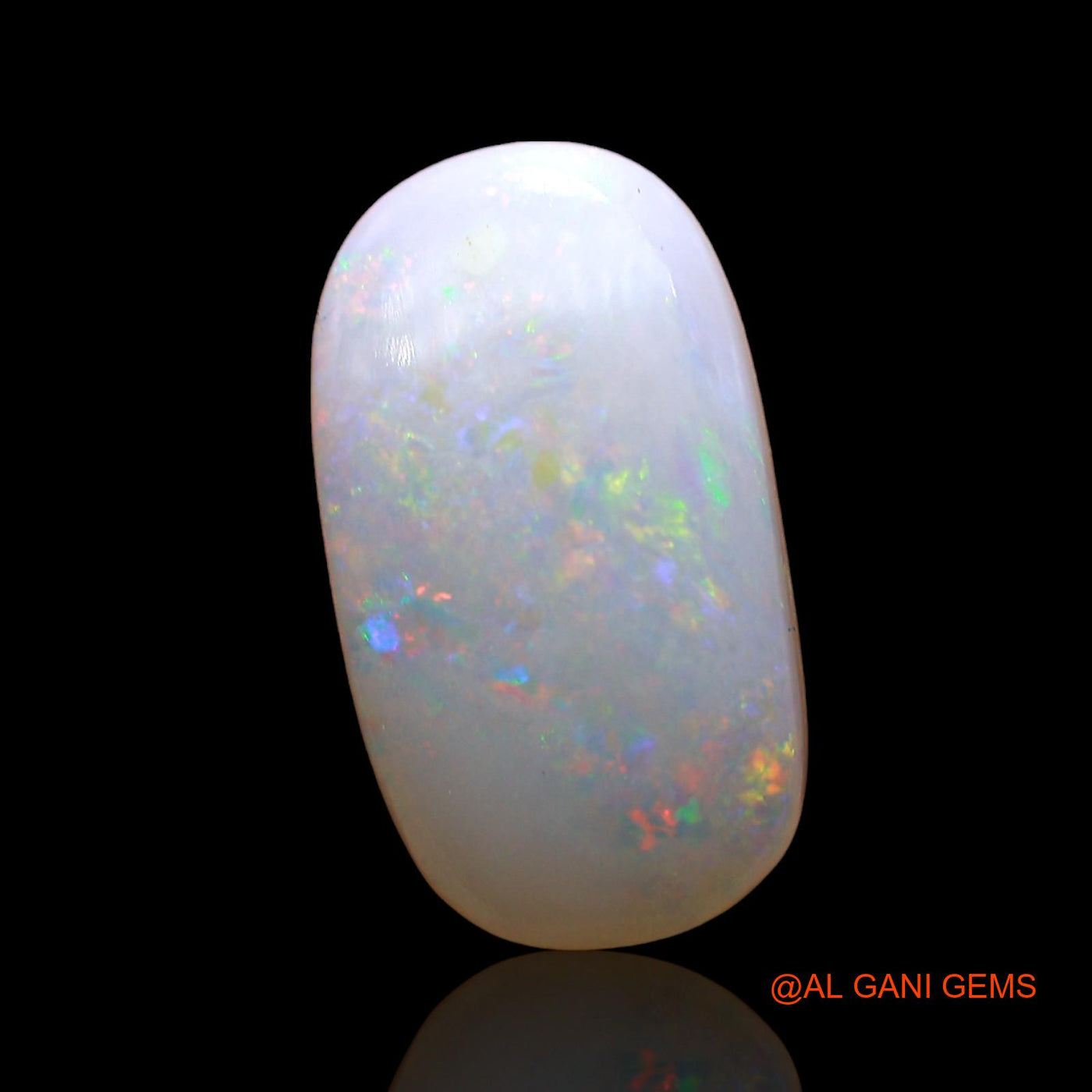 2.00 Cts Unheated Australian Fire Opal Loose Gemstone Oval Cabochon Natural 13x7x2 mm AD-386