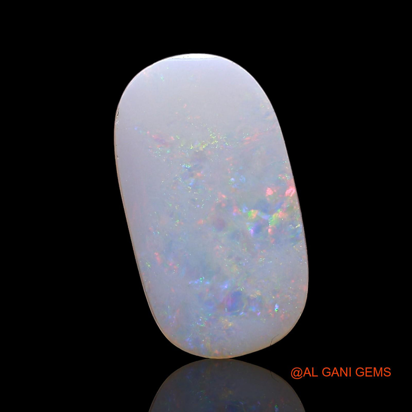 2.00 Cts Unheated Australian Fire Opal Loose Gemstone Oval Cabochon Natural 13x7x2 mm AD-386