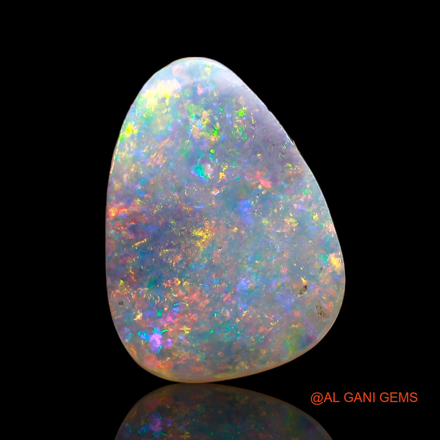 2.00 Cts Natural Australian Fire Opal Loose Gemstone Fancy Cabochon 12x9x2 mm AD-388