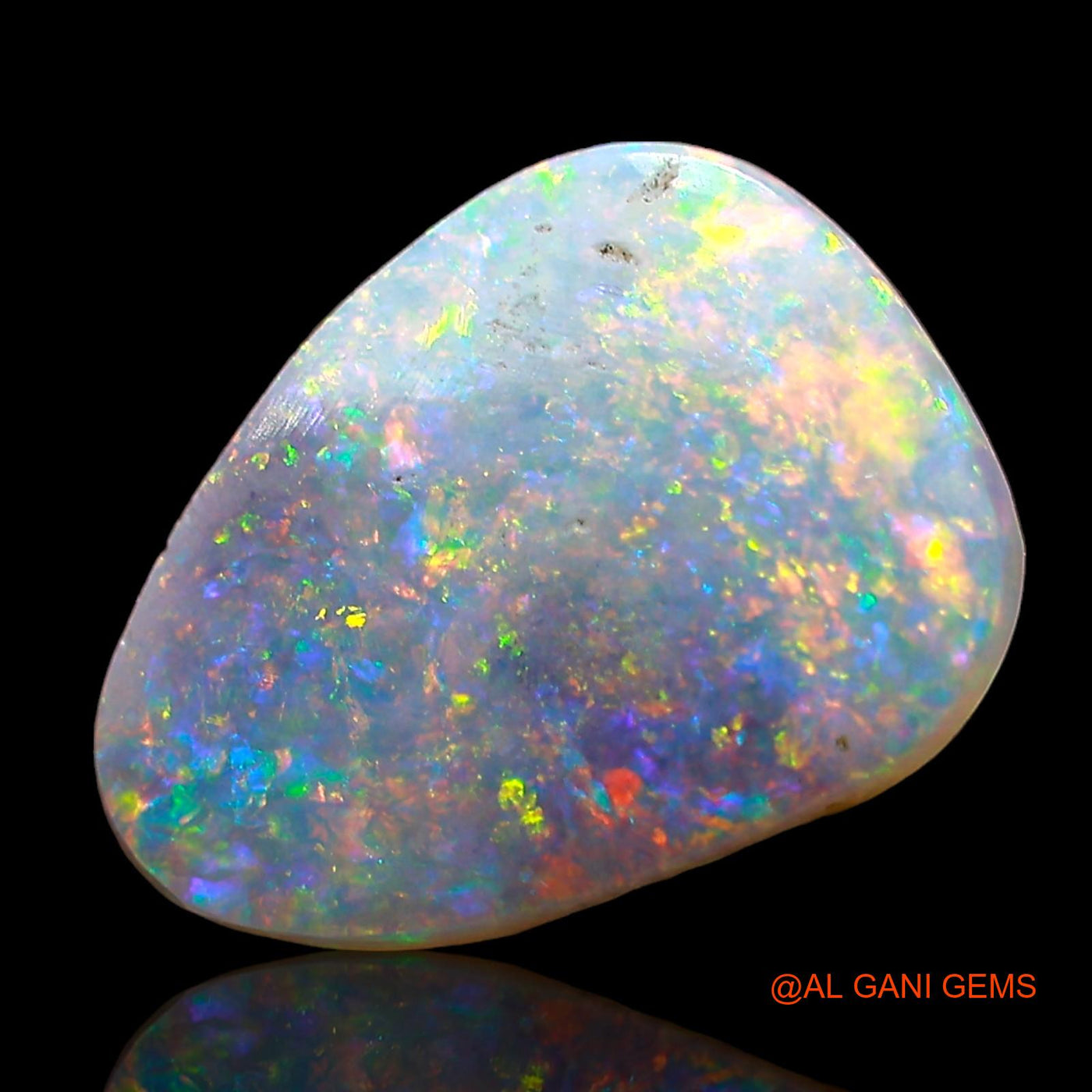 2.00 Cts Natural Australian Fire Opal Loose Gemstone Fancy Cabochon 12x9x2 mm AD-388