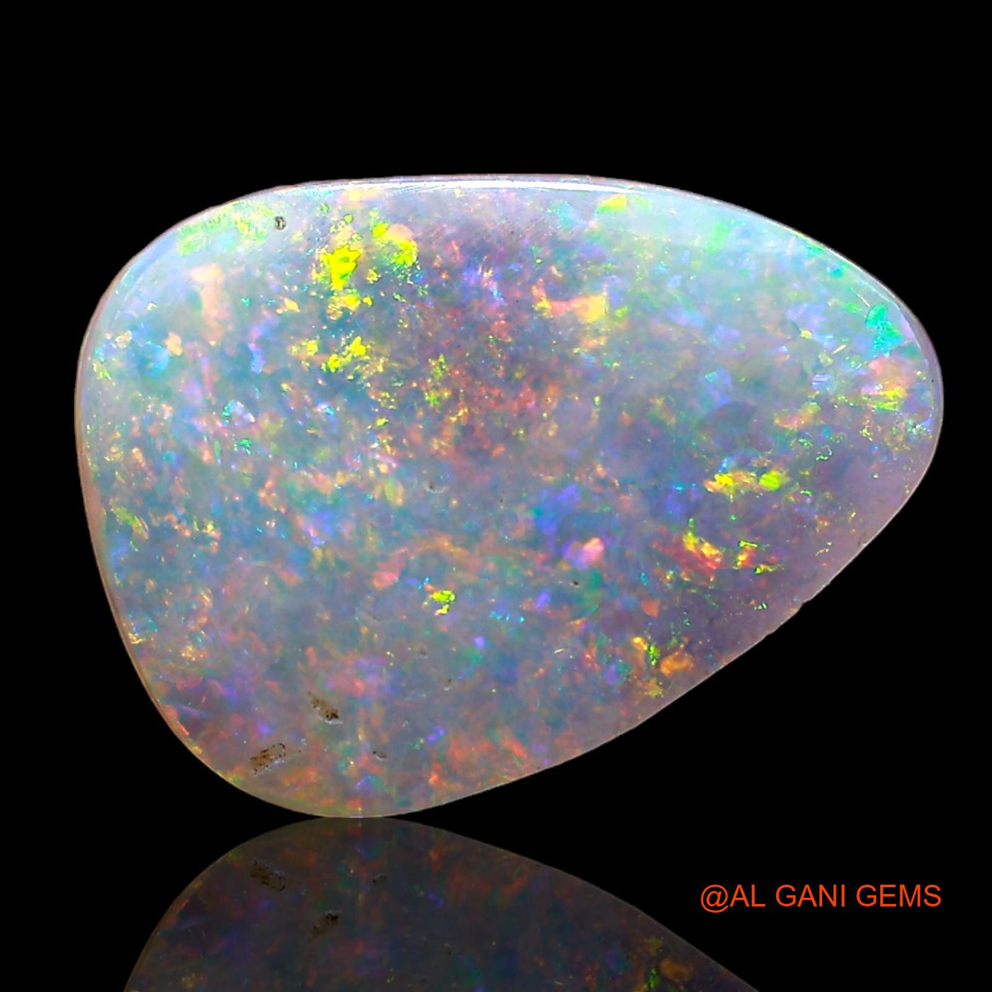 2.00 Cts Natural Australian Fire Opal Loose Gemstone Fancy Cabochon 12x9x2 mm AD-388