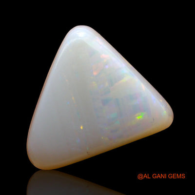 3.00 Cts Natural Australian Fire Opal Loose Gemstone Trillion Cabochon 10x10x4 mm AD-389