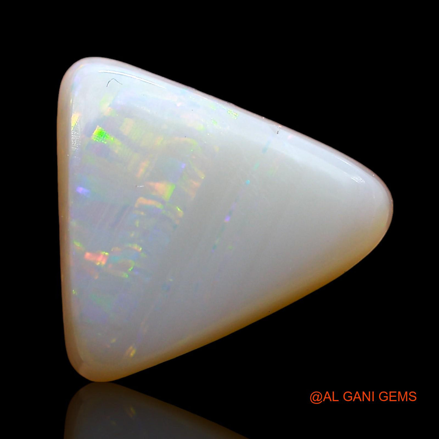 3.00 Cts Natural Australian Fire Opal Loose Gemstone Trillion Cabochon 10x10x4 mm AD-389