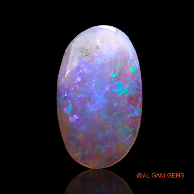 Natural Fire Opal Gemstone 2.00 Cts Loose Oval Cabochon From Australia 16x9x2 mm AD-38