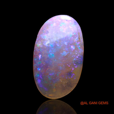 Natural Fire Opal Gemstone 2.00 Cts Loose Oval Cabochon From Australia 16x9x2 mm AD-38