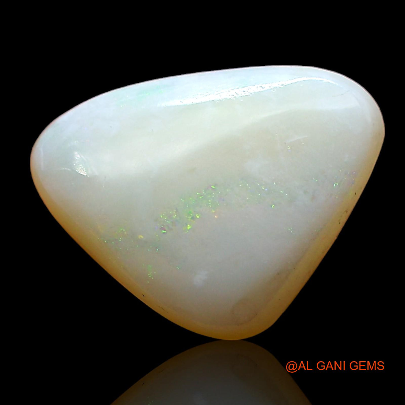 2.00 Cts Natural Australian Fire Opal Loose Gemstone Trillion Cabochon 12x9x4 mm AD-390