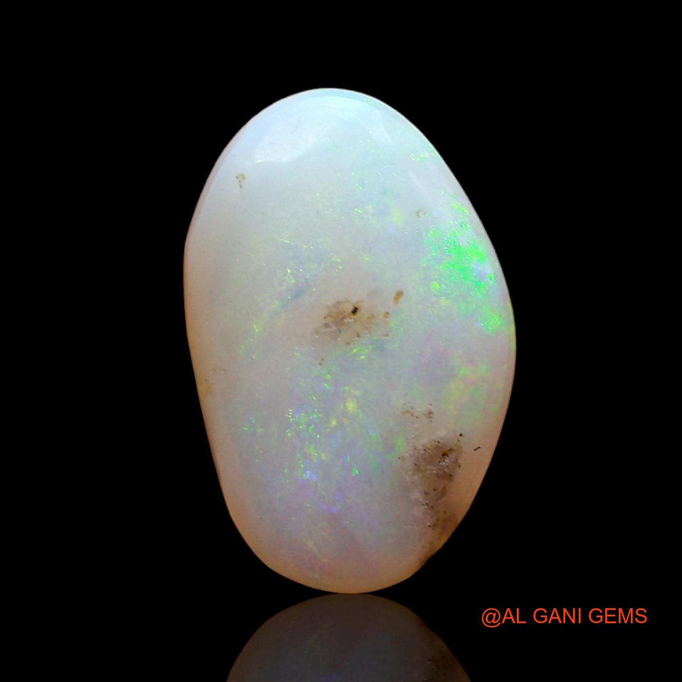 Natural Fire Opal Gemstone 2.00 Cts Loose Fancy Cabochon From Australia 12x8x4 mm AD-391