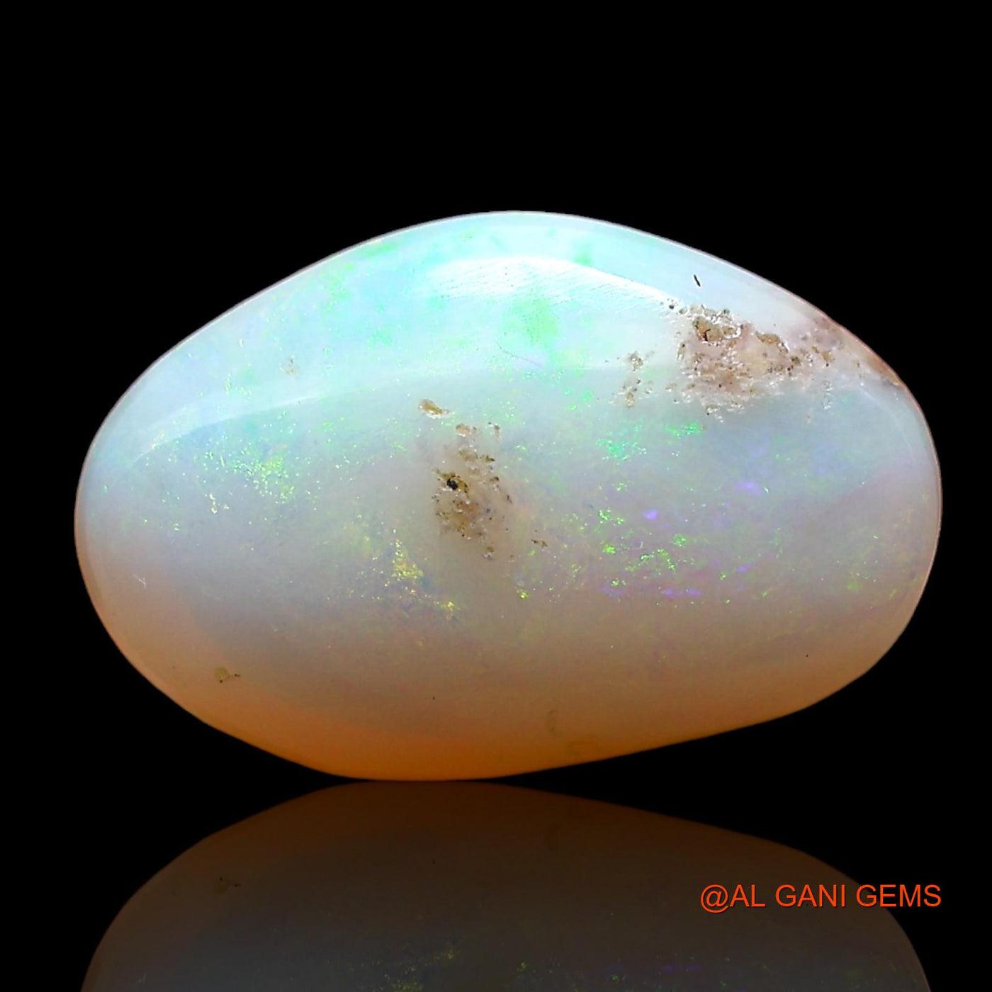 Natural Fire Opal Gemstone 2.00 Cts Loose Fancy Cabochon From Australia 12x8x4 mm AD-391