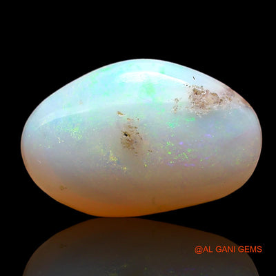 Natural Fire Opal Gemstone 2.00 Cts Loose Fancy Cabochon From Australia 12x8x4 mm AD-391