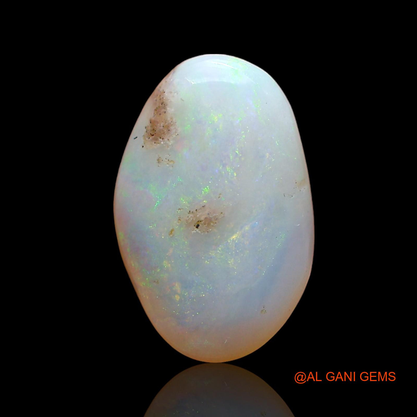 Natural Fire Opal Gemstone 2.00 Cts Loose Fancy Cabochon From Australia 12x8x4 mm AD-391