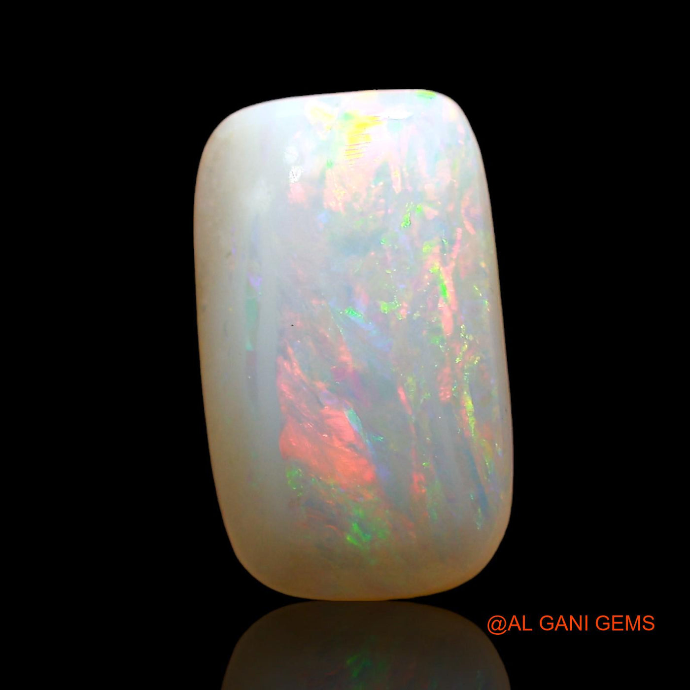 1.00 Cts Natural Australian Fire Opal Oval Cabochon Loose Gemstone For Jewelry 11x7x2 mm AD-392